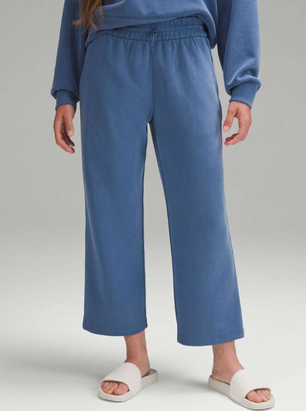 Lululemon Softstreme High-Rise Straight-Leg Cropped Pant Pitch Blue 8